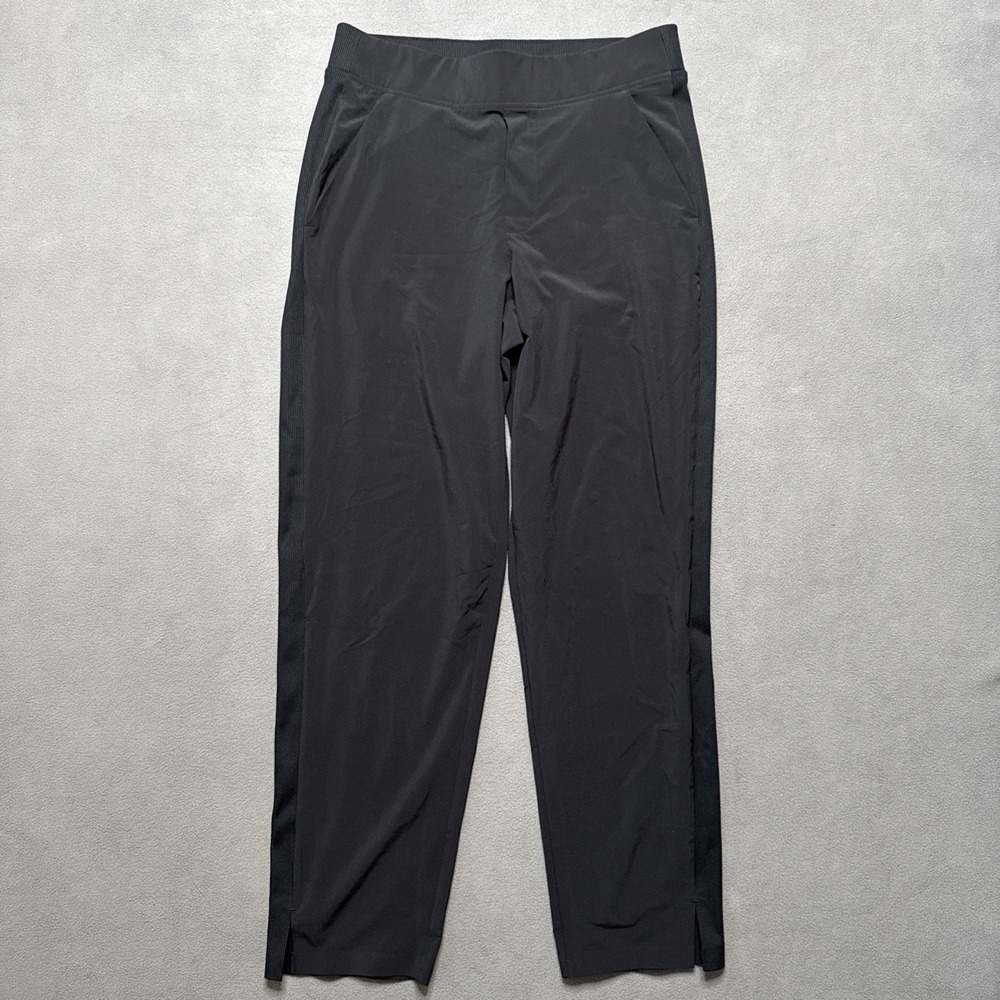 Athleta Brooklyn Ankle Pants Womens 6 Black Mid Rise Travel Stretch Athleisure